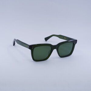 Dita DTS757-A-05 SEQUOIA Sunglasses Dark Green Square Frame, Green Lenses